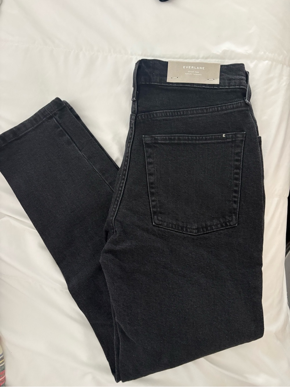 Everlane Black Cropped High-Rise Jeans